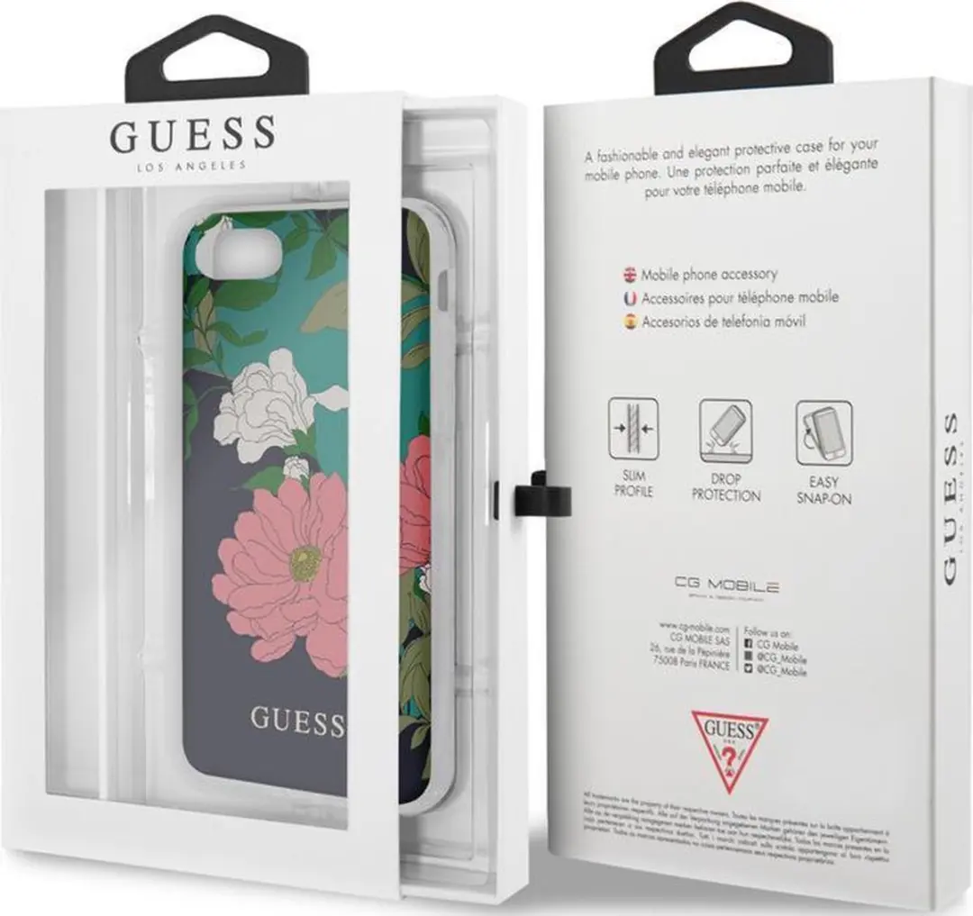 GUESS Shiny Flower Back Case - iPhone 7/8/SE Multicolor