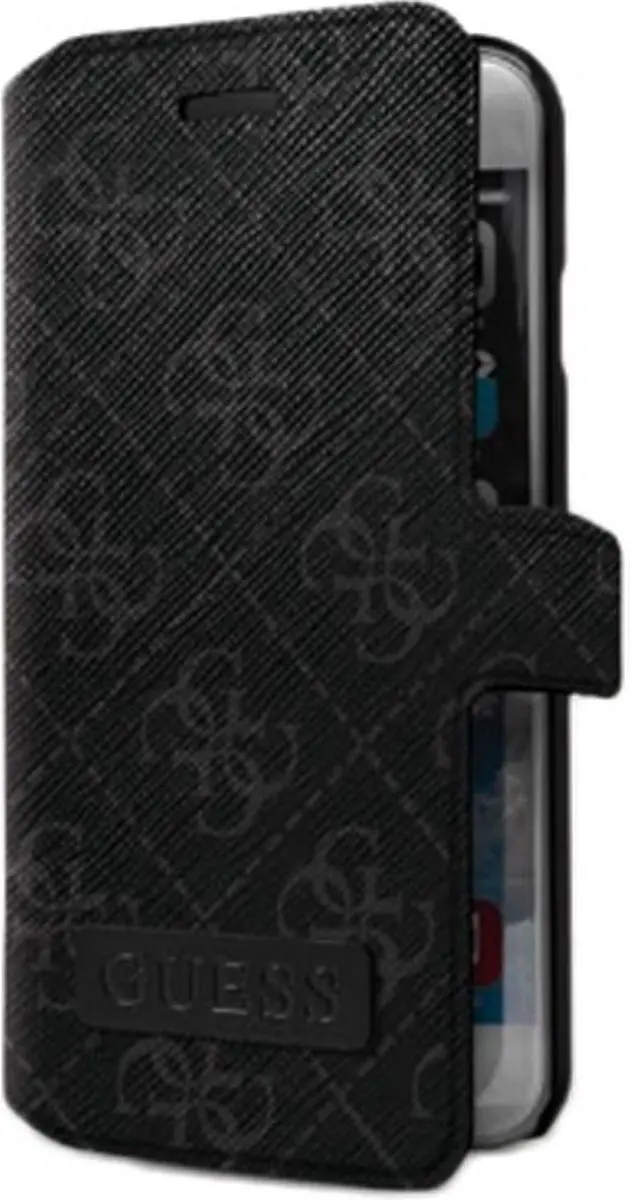 GUESS 4G Folio Case GUMFLBKP6LSOB - iPhone 6/6S Plus - Grijs/Zwart