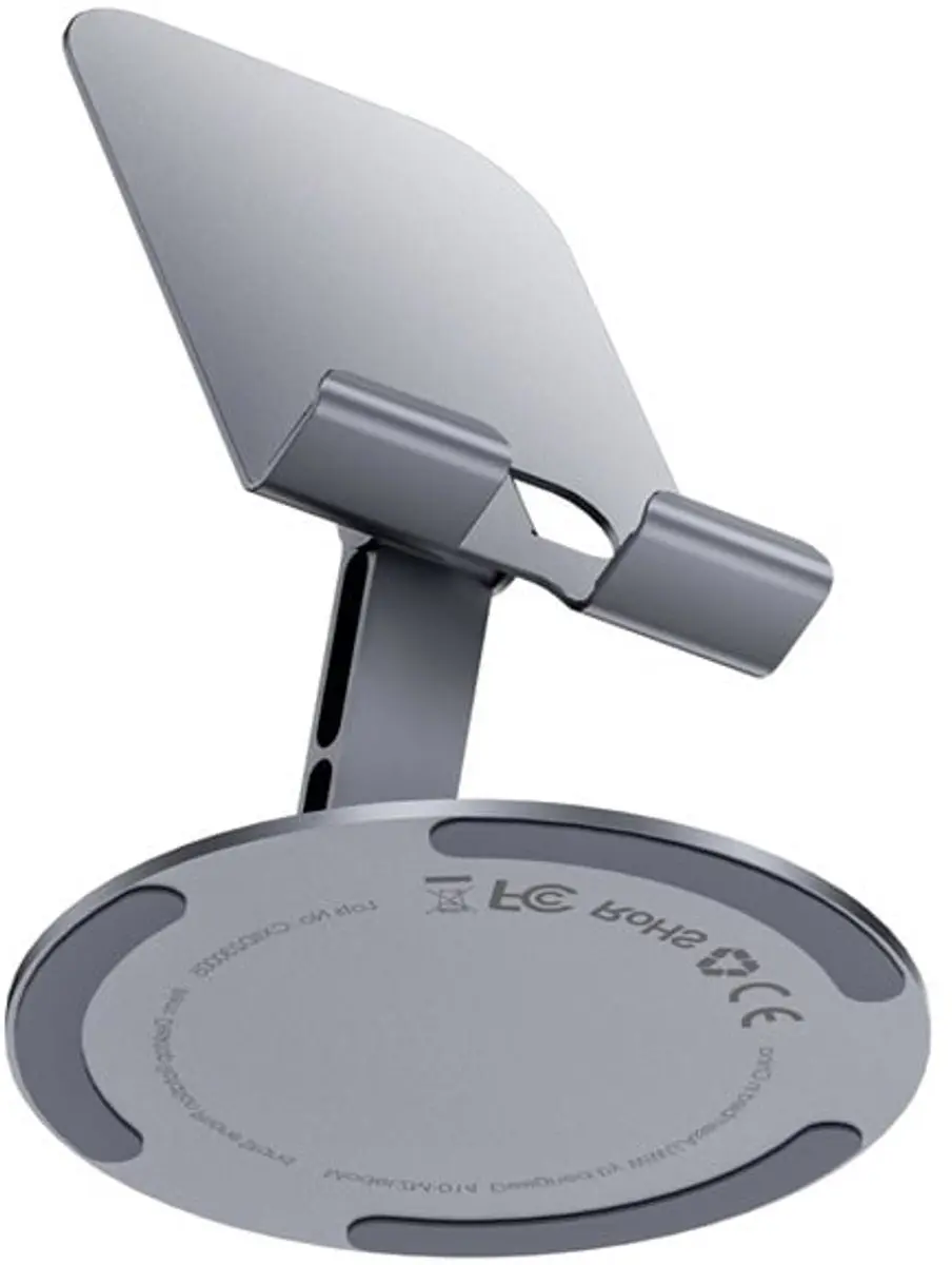 WiWu 14455 Telefoon/Tablet Standaard - 360° Draaibaar Grijs