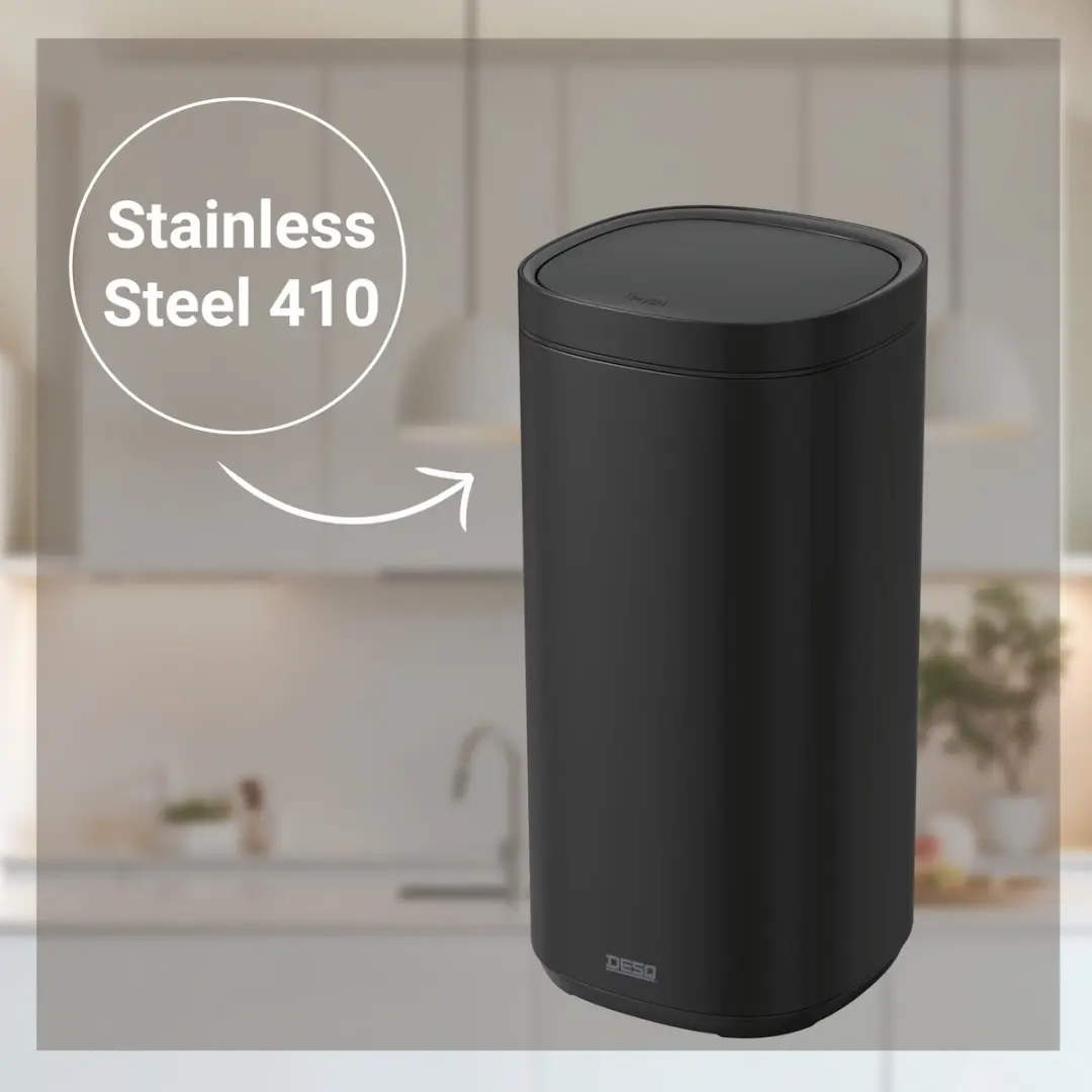 Desq Prullenbak 6131.09 Touch - 40L - Zwart