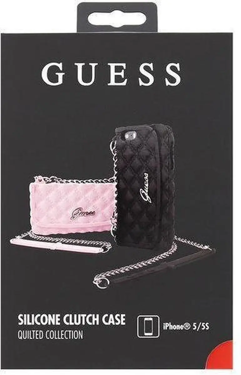 Guess Quilted iPhone 5/5s/SE Clutch Case - Zwart