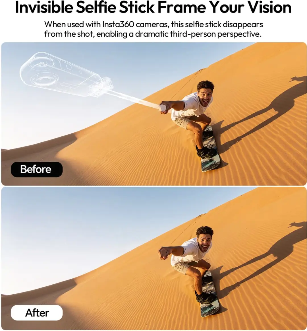 Ulanzi MT98 Opvouwbare Selfiestick - 130cm - Aluminium - Zwart - afbeelding 6 van 6