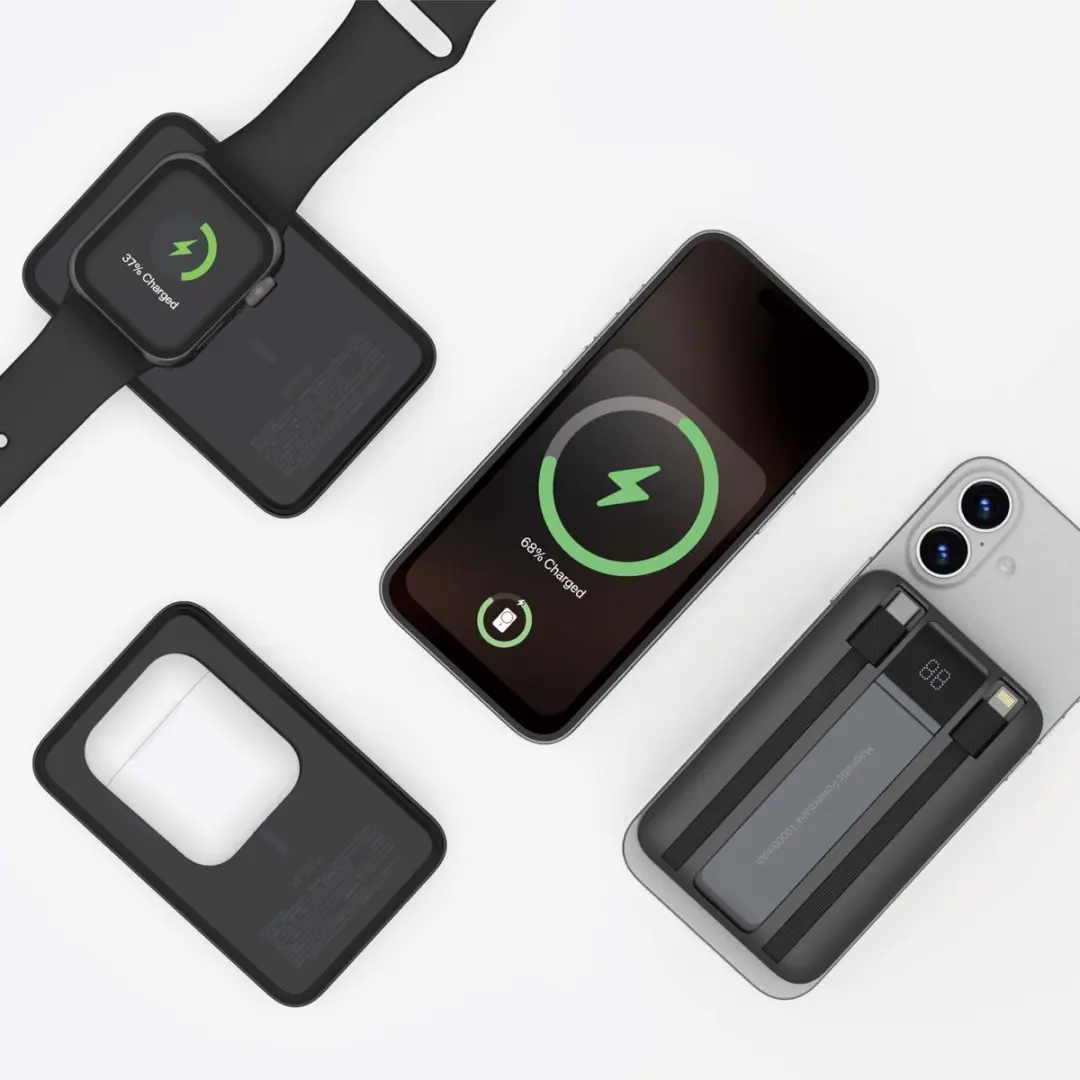 WiWu Powerbank 10000mAh 22.5W - Type-C/Lightning - Zwart