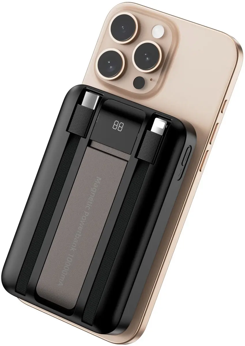 WiWu Powerbank 10000mAh 22.5W - Type-C/Lightning - Zwart