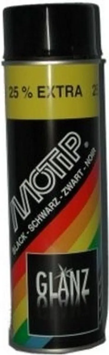 Motip High Gloss 500ml - Zwart