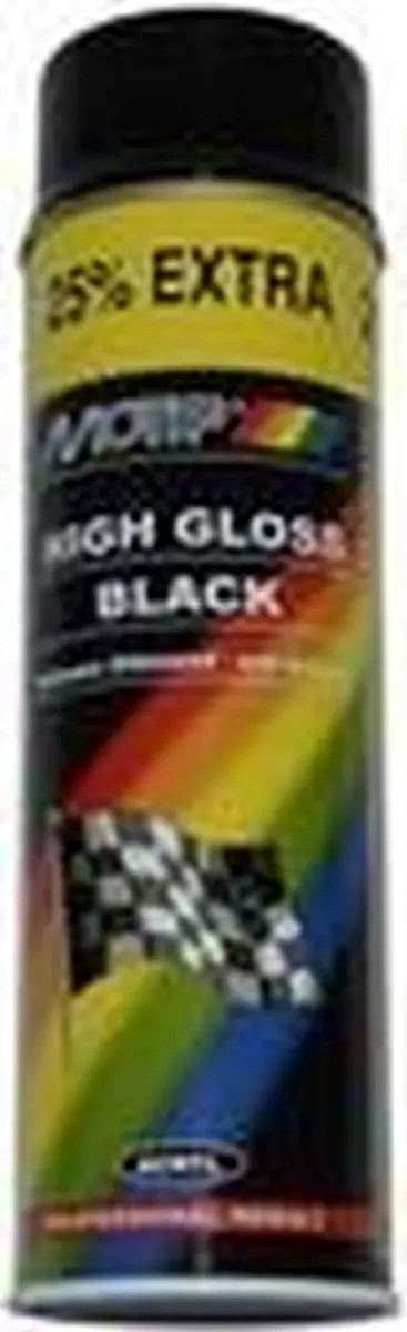 Motip High Gloss 500ml - Zwart
