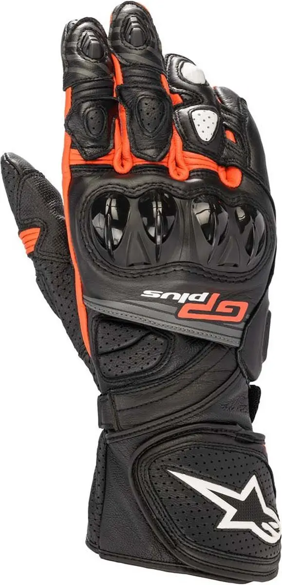 Alpinestars GP Plus R V2 Handschoen - Zwart/Rood/Fluo - afbeelding 6 van 6