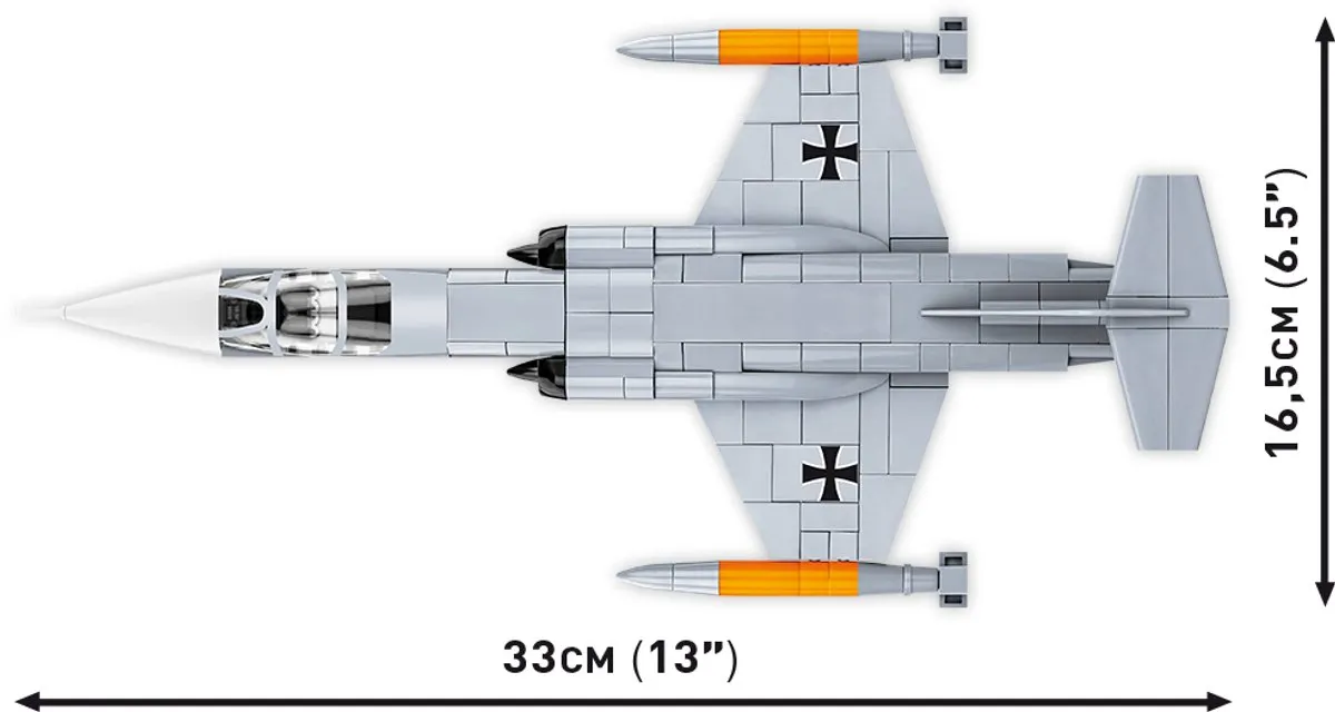 Cobi Lockheed F-104 Starfighter Bouwset 1:48 - 5907 - Grijs