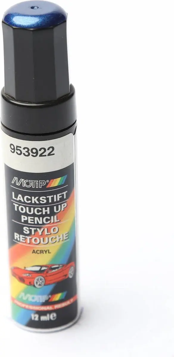 Motip Auto Lakstift Blauw Metallic 12ml
