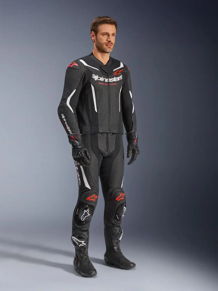 Alpinestars GP Force V2 Motorfietspak - Zwart/Wit/Rood - Maat 48 - afbeelding 6 van 6