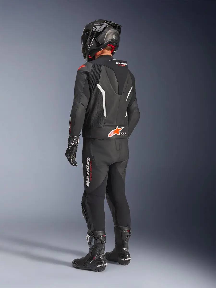 Alpinestars GP Force V2 Motorfietspak - Zwart/Wit/Rood - Maat 48