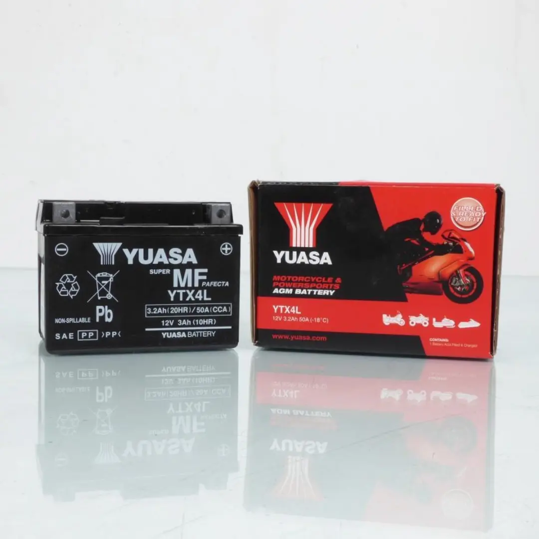 Yuasa YTX4L-BS Accu - Polaris Quad 2001-2022