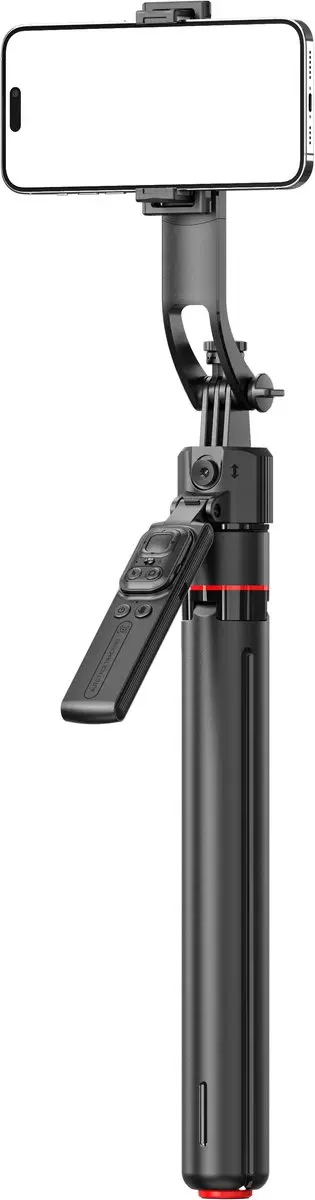 MOJOGEAR TS4 Tracking Statief - Auto-Tracking - 176cm - MagSafe & Universeel - Bluetooth Remote - Zwart