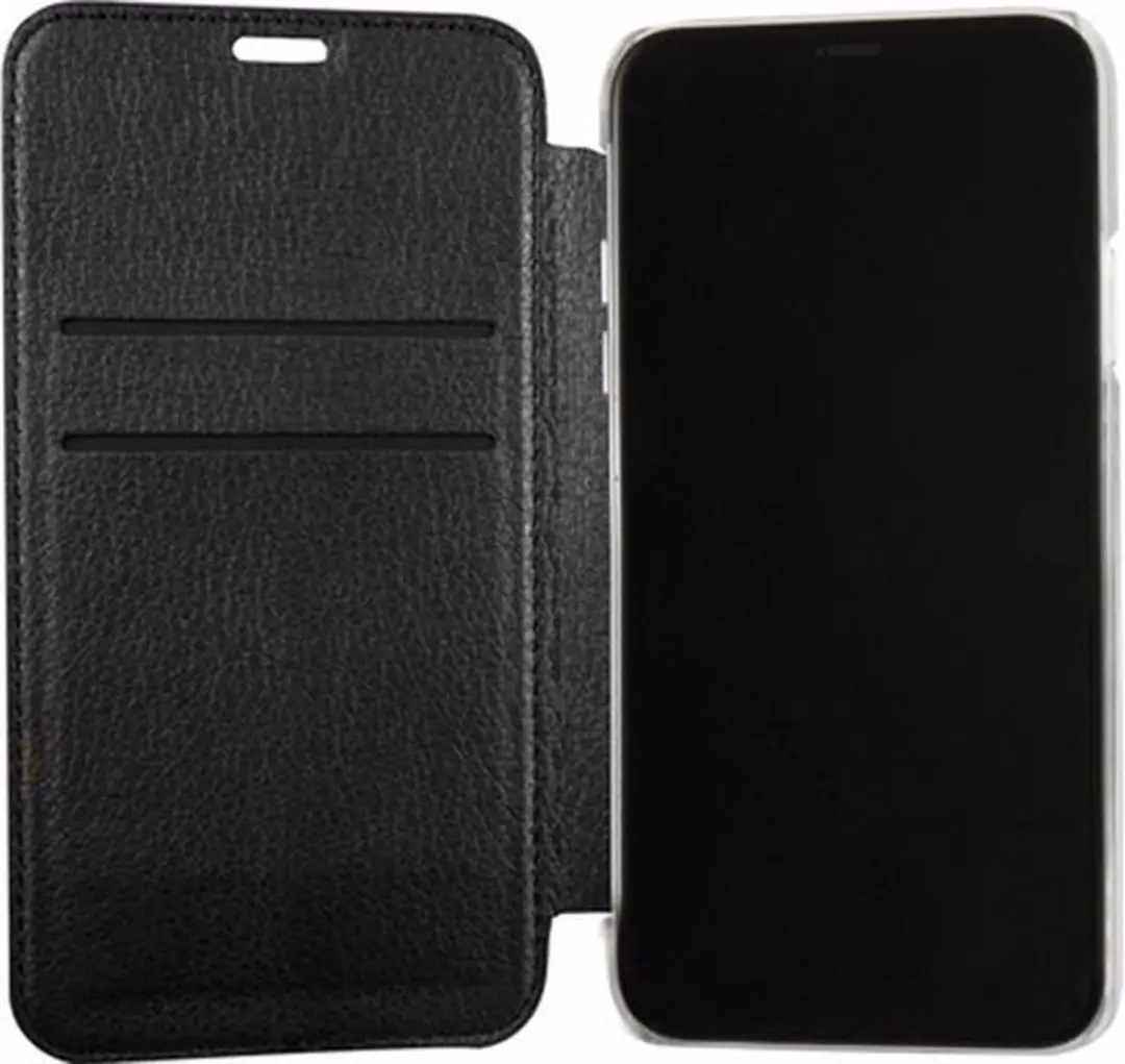 Guess Iridescent Book Case iPhone X/Xs - 2 Stuks - Zwart