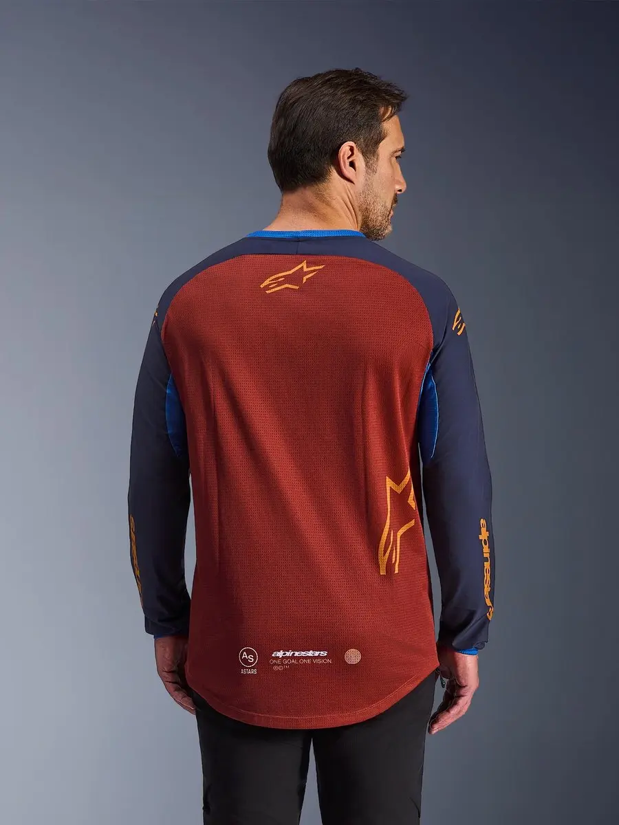 Alpinestars Maxdura Dual Motocross Trui - Rood/Blauw XL