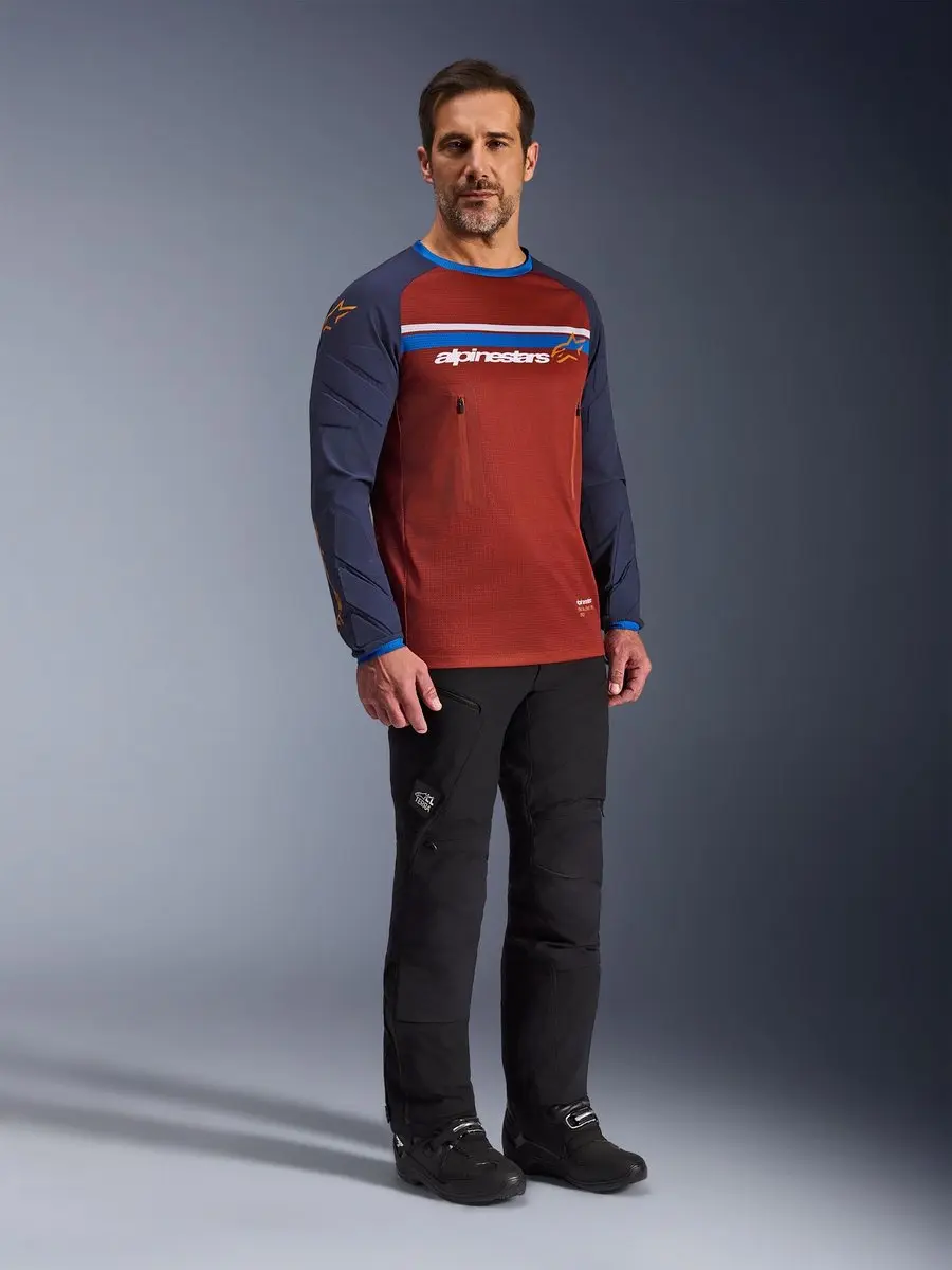 Alpinestars Maxdura Dual Motocross Trui - Rood/Blauw XL