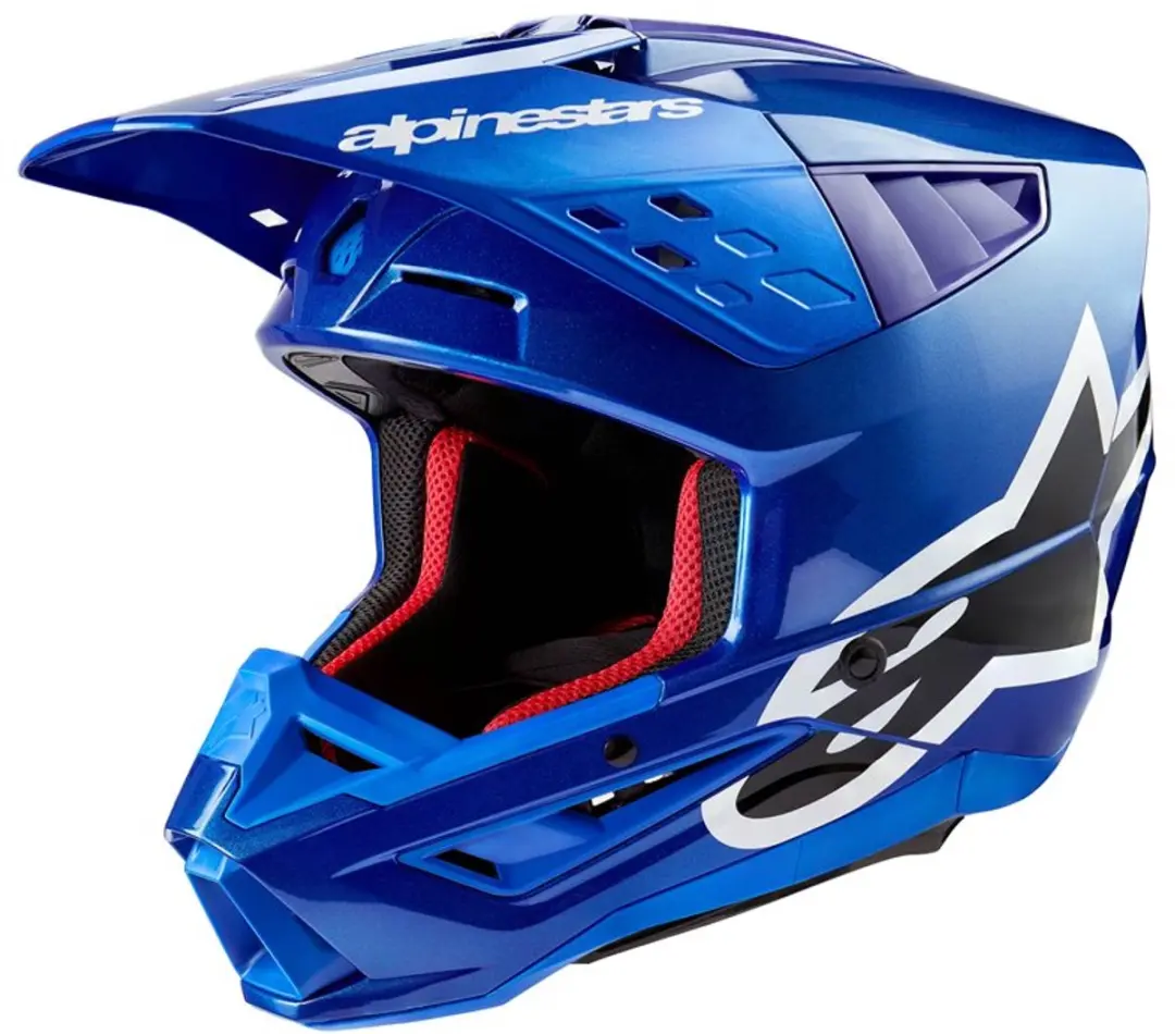 Alpinestars S-M5 Corp Helm ECE 22.06 - XL - Blauw Glanzend