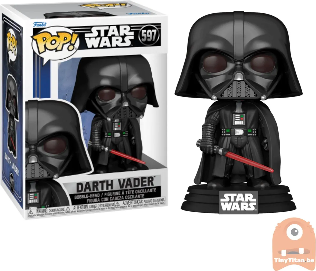 Funko Pop Star Wars Darth Vader #597 - 9,5 cm - Collectors Box