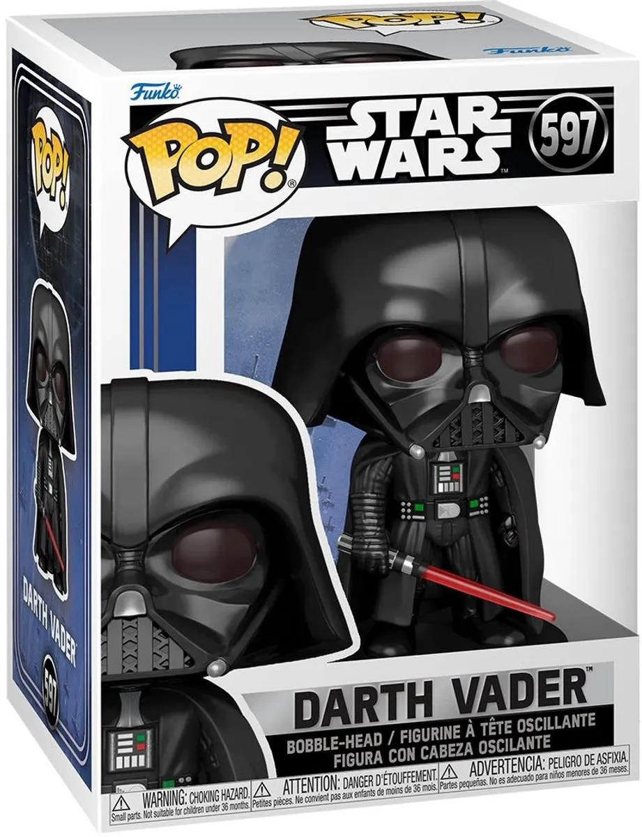 Funko Pop Star Wars Darth Vader #597 - 9,5 cm - Collectors Box