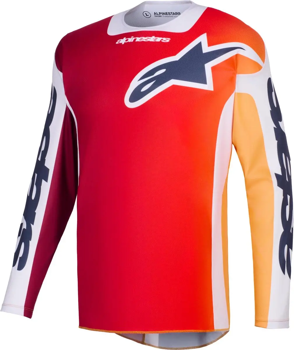Alpinestars Racer Portl Motorcross Trui - Zomer - Rood/Grijs