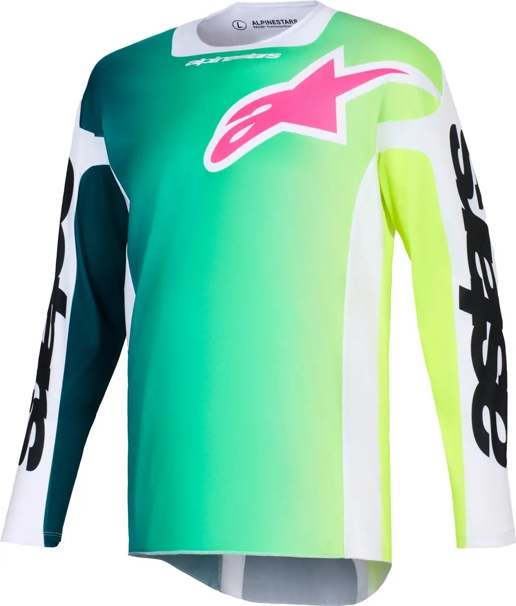 Alpinestars Racer Portl Motorcross Trui - Zomer - Rood/Grijs