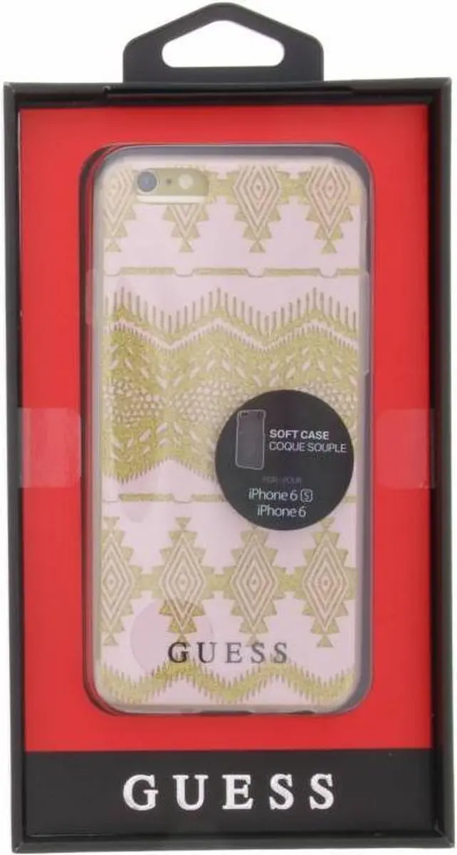 GUESS TPU Hoes Tribal iPhone 6/6S - Beige