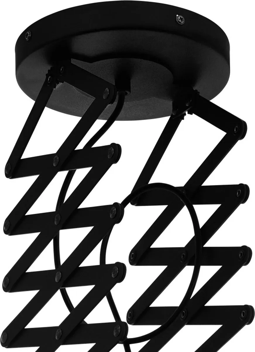 Eglo Donington Plafondlamp E27 - Ø45cm - Zwart/Crème