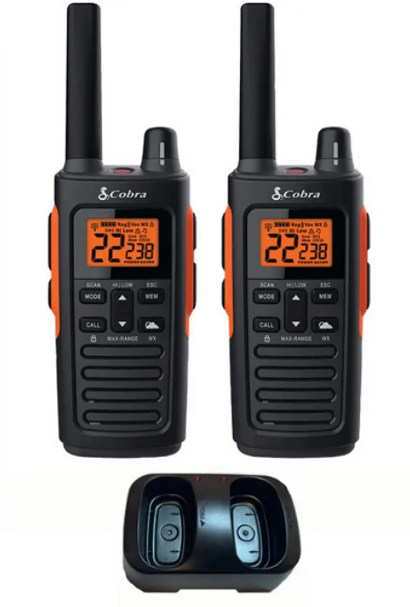Cobra RX680 PMR446 Portofoons Set - 10 Stuks - IP54 - Zwart