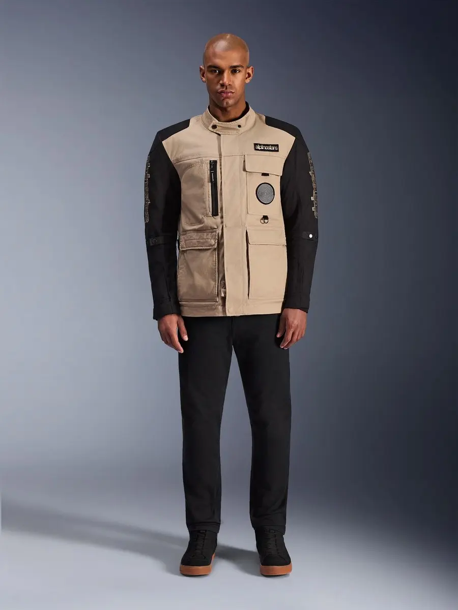 Alpinestars Dice Motorfiets Textieljas - Beige/Zwart - XL - afbeelding 6 van 6