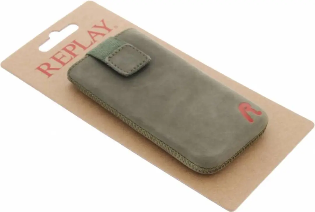 Replay Universele Vintage Leather Insteekhoes M - Groen