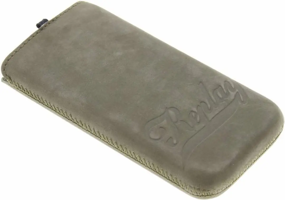 Replay Universele Vintage Leather Insteekhoes M - Groen
