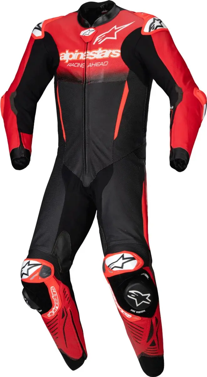 Alpinestars GP-R7 Motorpak - Zwart/Wit/Neonrood - Maat 46