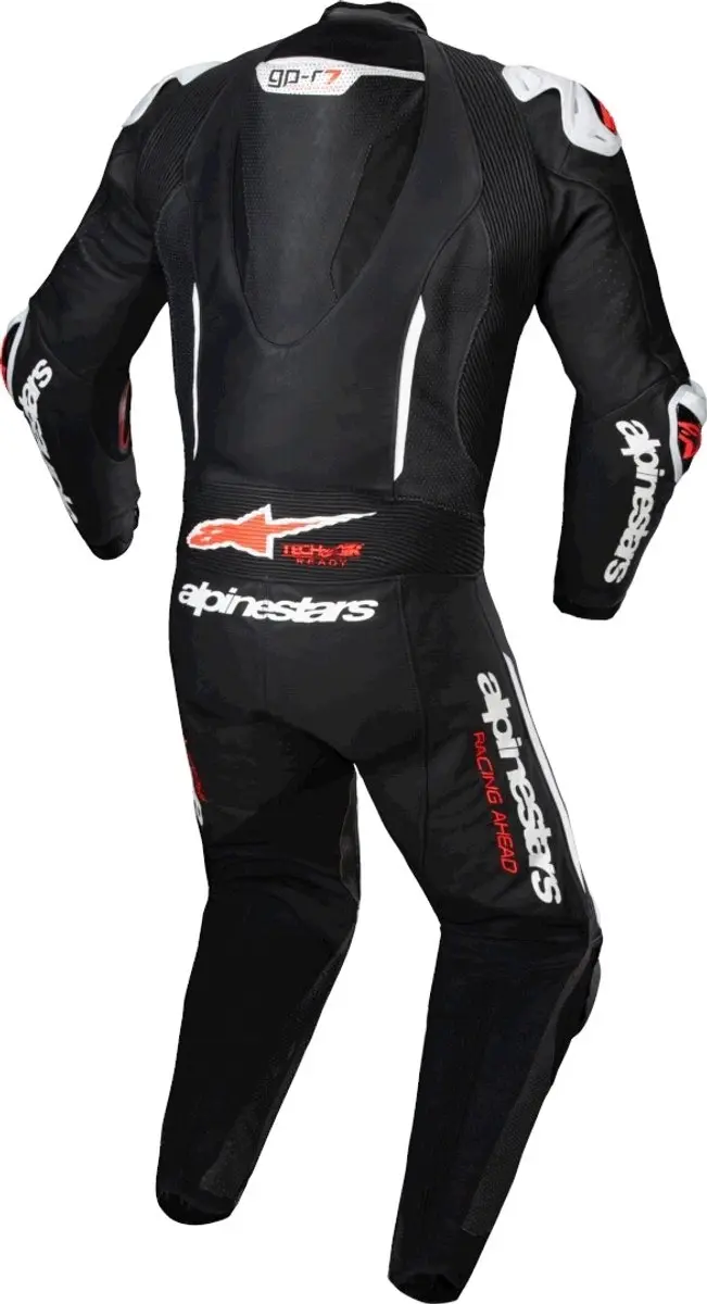 Alpinestars GP-R7 Motorpak - Zwart/Wit/Neonrood - Maat 46
