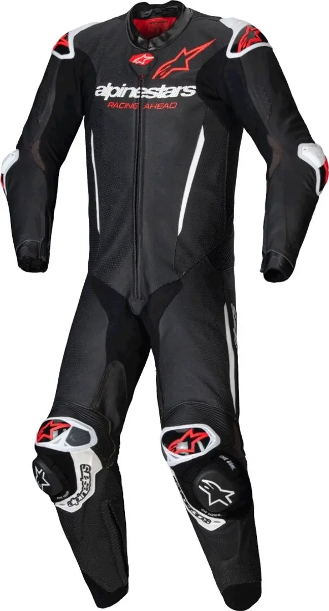 Alpinestars GP-R7 Motorpak - Zwart/Wit/Neonrood - Maat 46