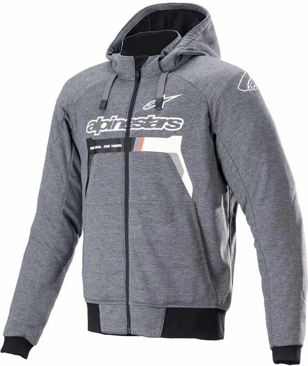 Alpinestars Chrome Ignition Hoodie - Zwart/Grijs/Wit 3XL