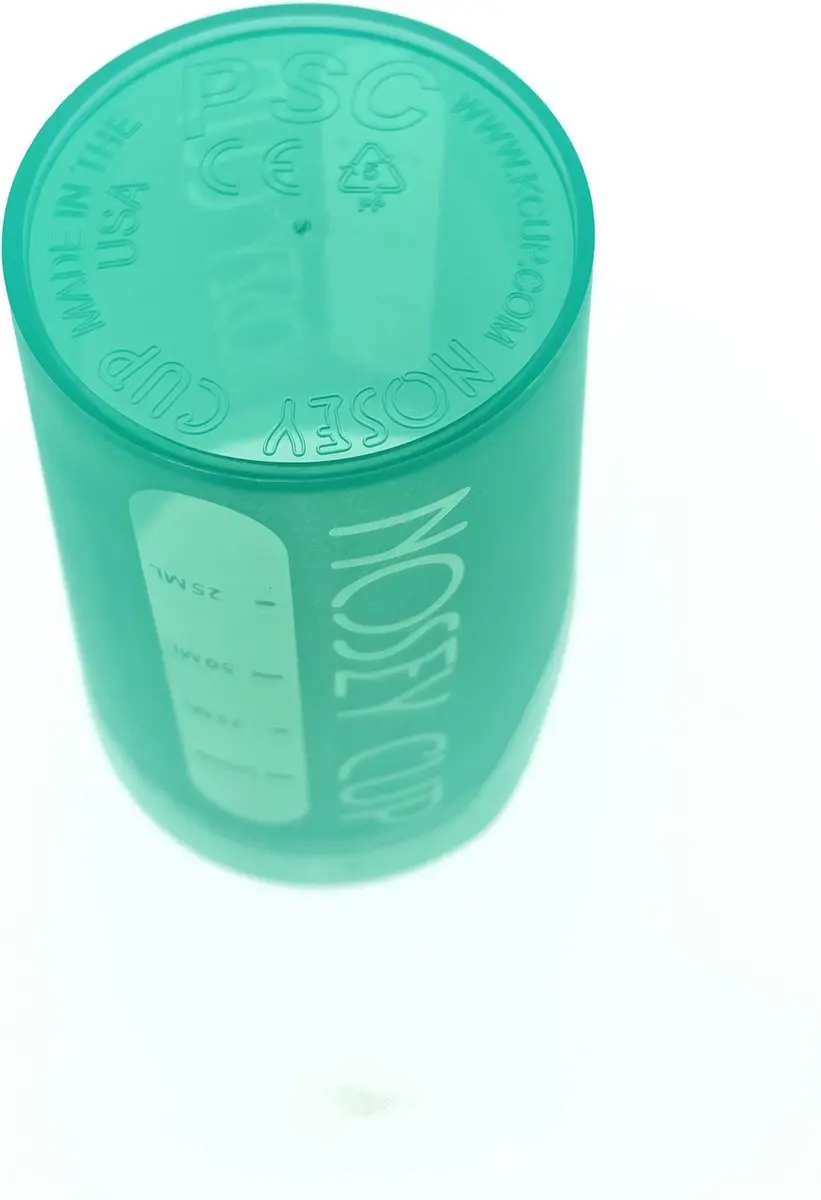 Vitility Beker met Neusuitsparing 120ml - Groen - afbeelding 6 van 6
