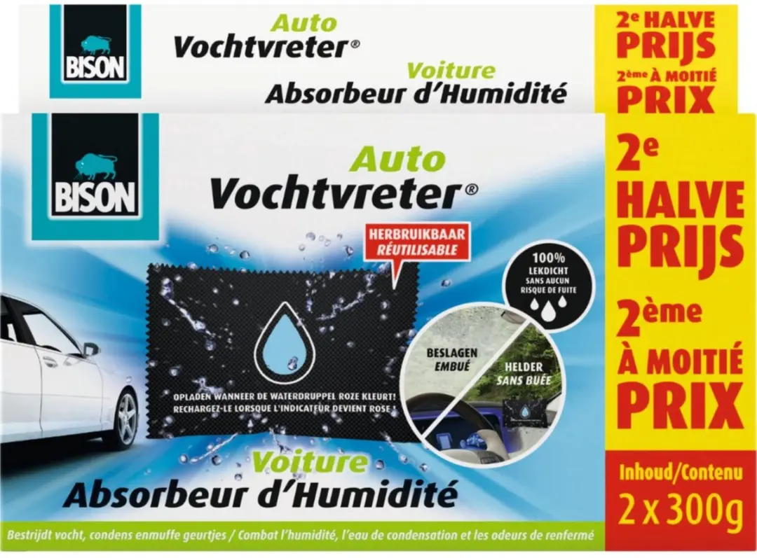 Bison Vochtvreter Auto 2x300g