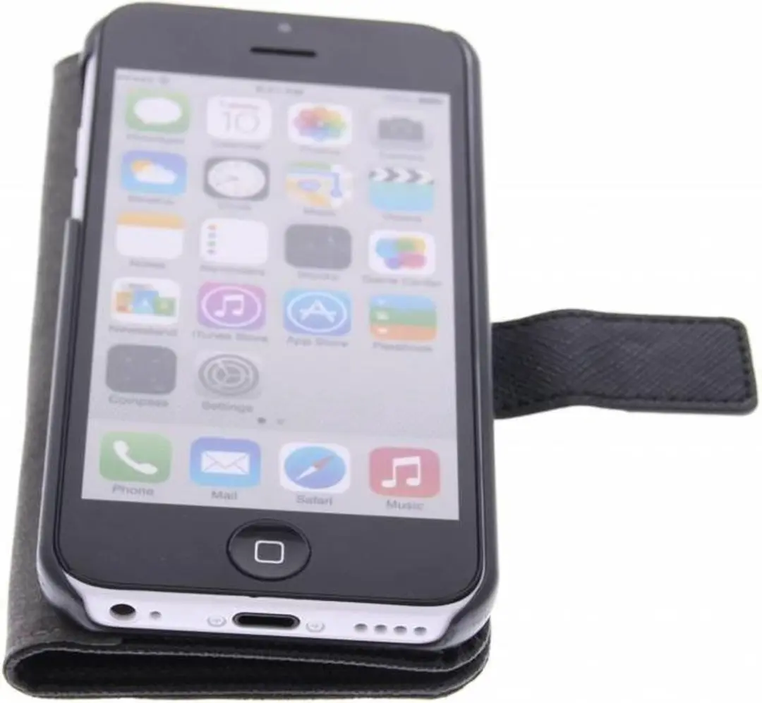 GUESS Apple iPhone 5C Folio Hoesje - Zwart - GUFLBKPMSAB