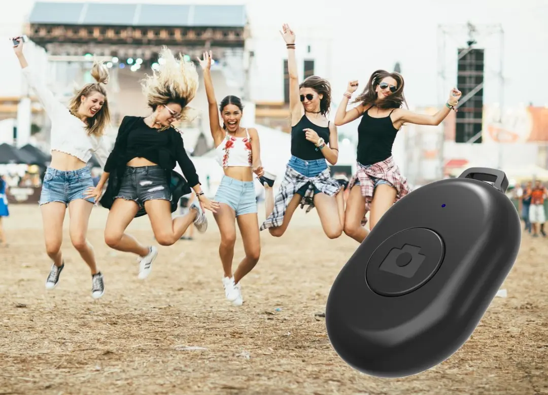 MOJOGEAR MG-02MINI-Black Bluetooth Afstandsbediening Smartphone Camera - Zwart
