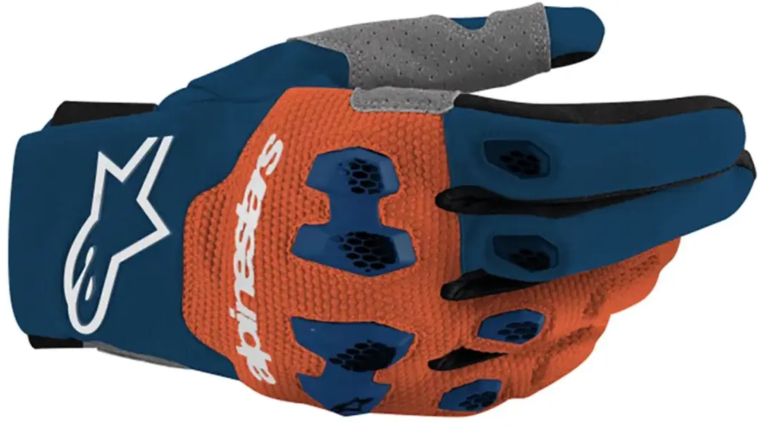 Alpinestars Pro-Dura Motorcross Handschoenen - Blauw/Oranje - 2XL