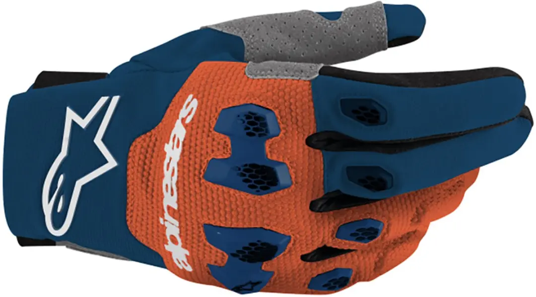 Alpinestars Pro-Dura Motorcross Handschoenen - Blauw/Oranje - 2XL