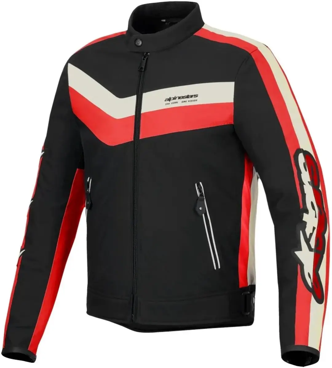 Alpinestars T-Dyno WR Motorjas - Maat M - Zwart/Felrood/Ecru