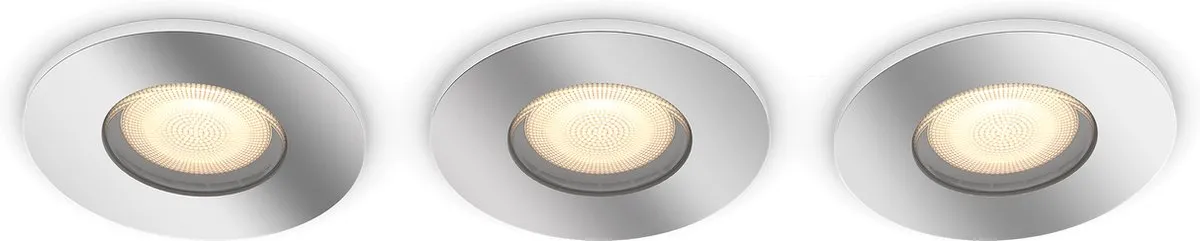 Philips Hue Adore Badkamerinbouwspot 3-pack - 3x5W - Chroom
