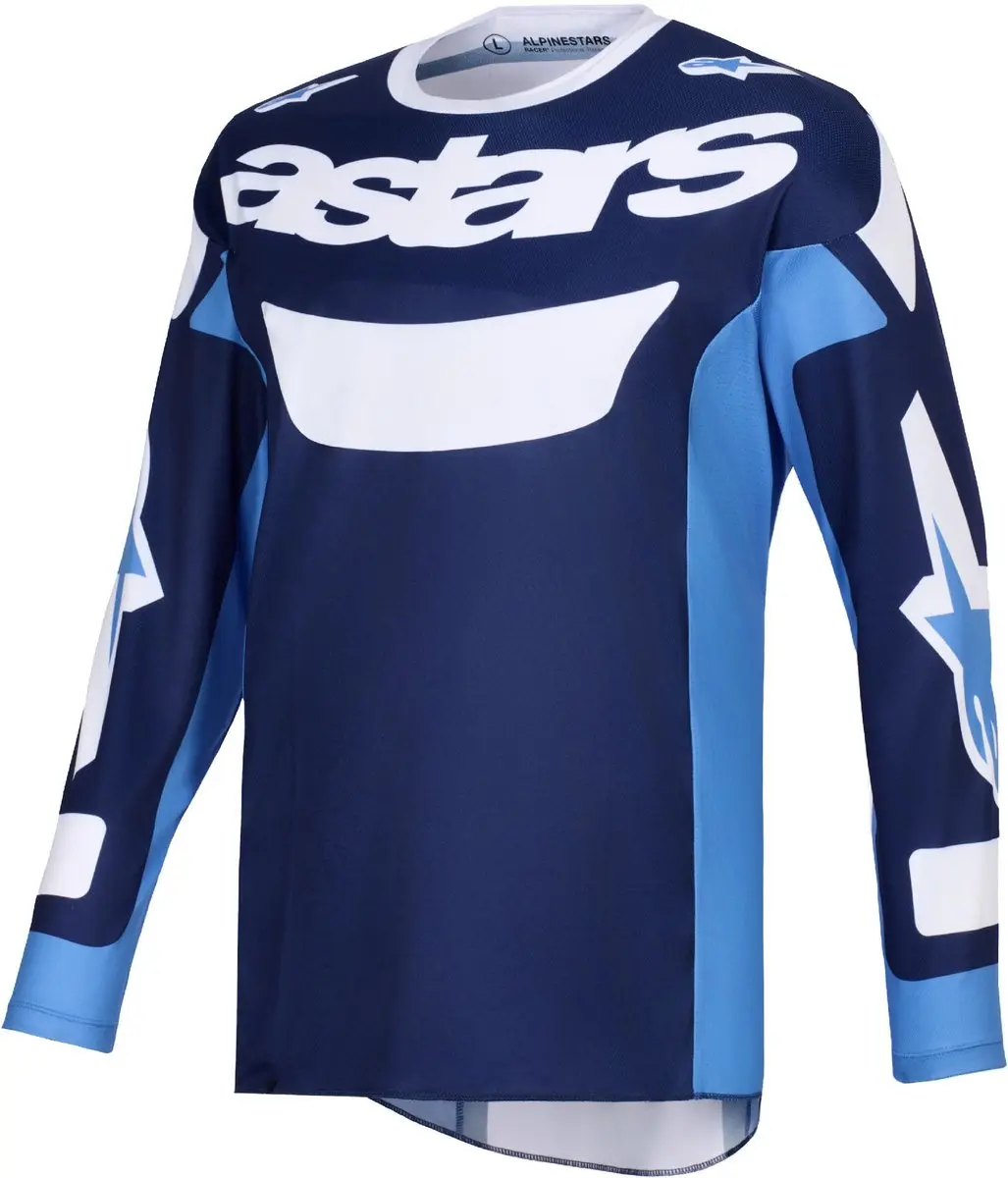 Alpinestars Racer Riway Motorcross Trui - Wit/Blauw S - afbeelding 6 van 6
