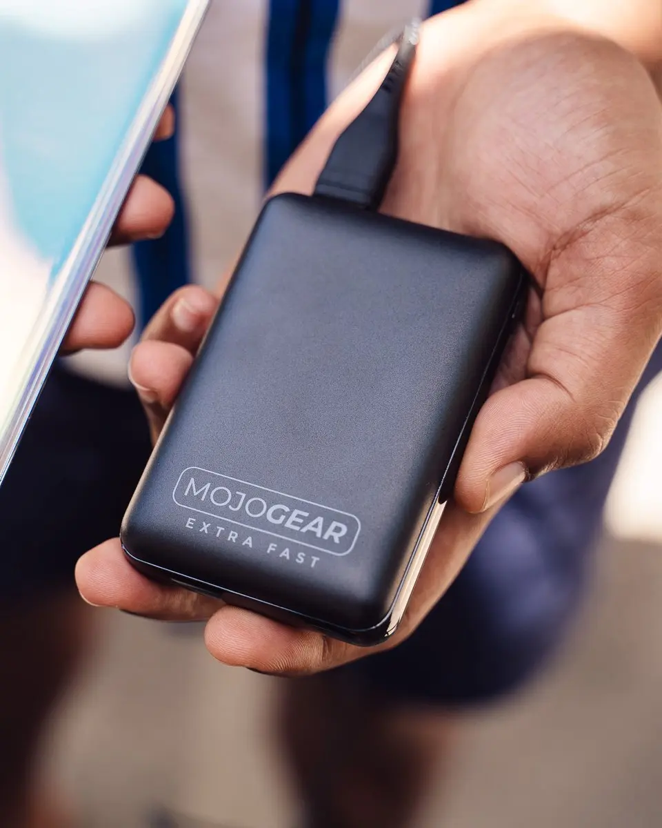 MOJOGEAR MINI EXTRA FAST Powerbank 10.000mAh - 18W - Zwart