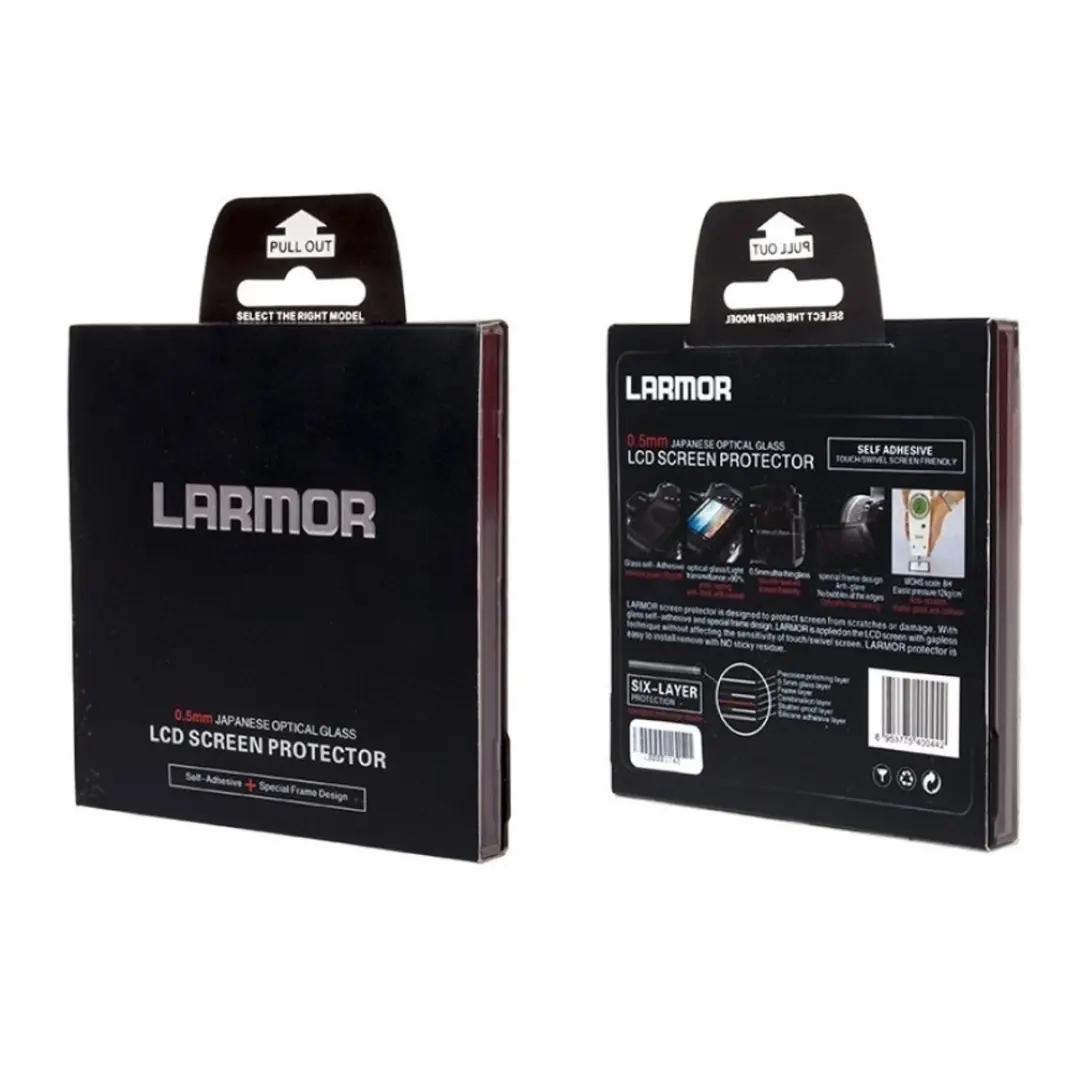 GGS IV Larmor Schermprotector - Fujifilm X-E2/XE2s/X-100T/X-100F/X-M1/XA1/XA2 - Zwart/Transparant