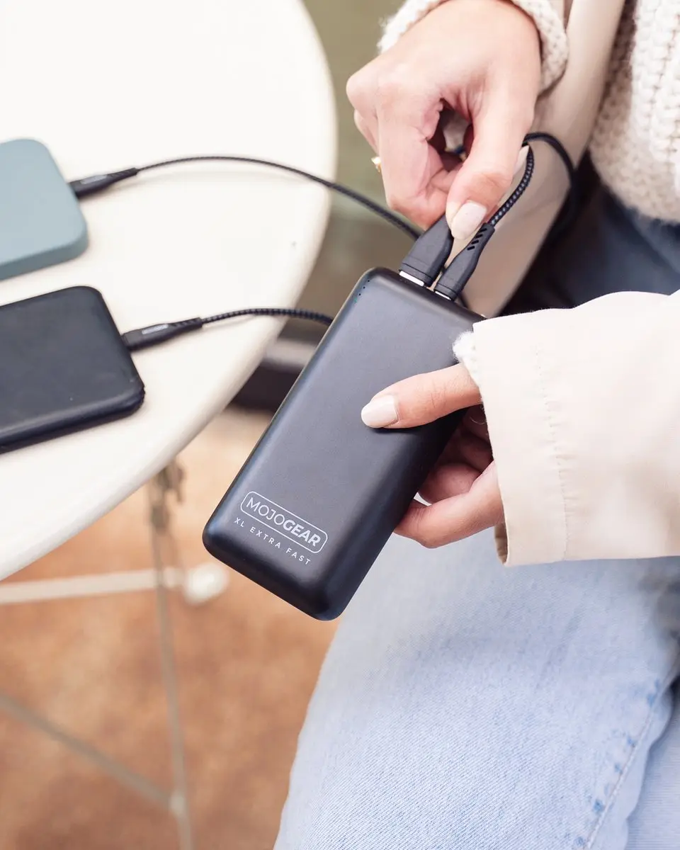 MOJOGEAR MINI XL Powerbank 20.000mAh - 18W - 4x USB - Zwart