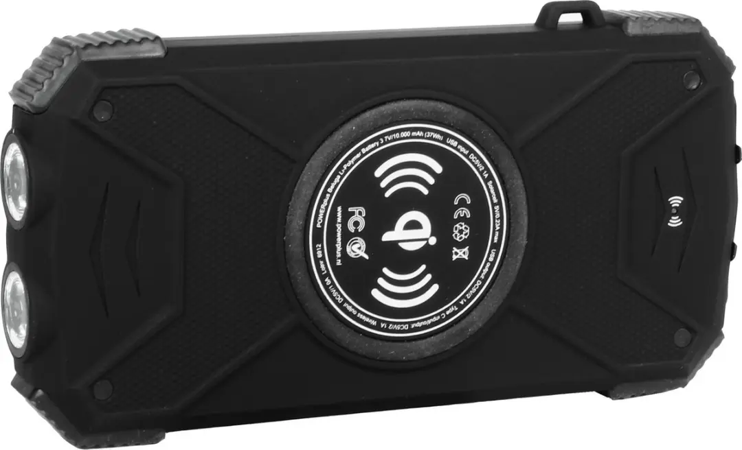 Powerplus Beluga Solar Powerbank 10000mAh - 2x opladen - Zwart