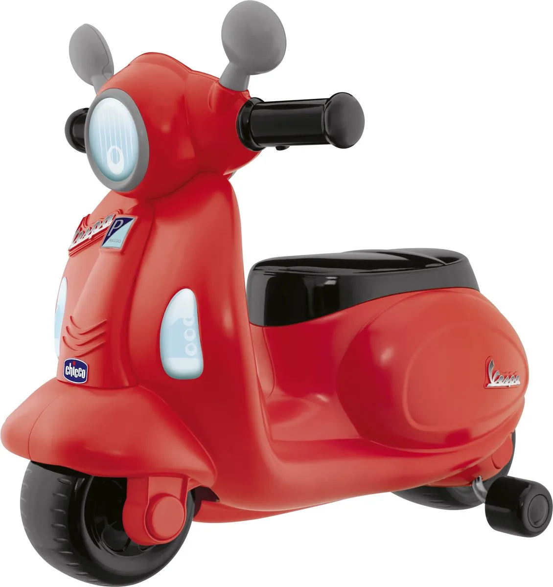 Chicco Vespa Primavera Junior Loopwagen 55x45cm - Rood/Zwart