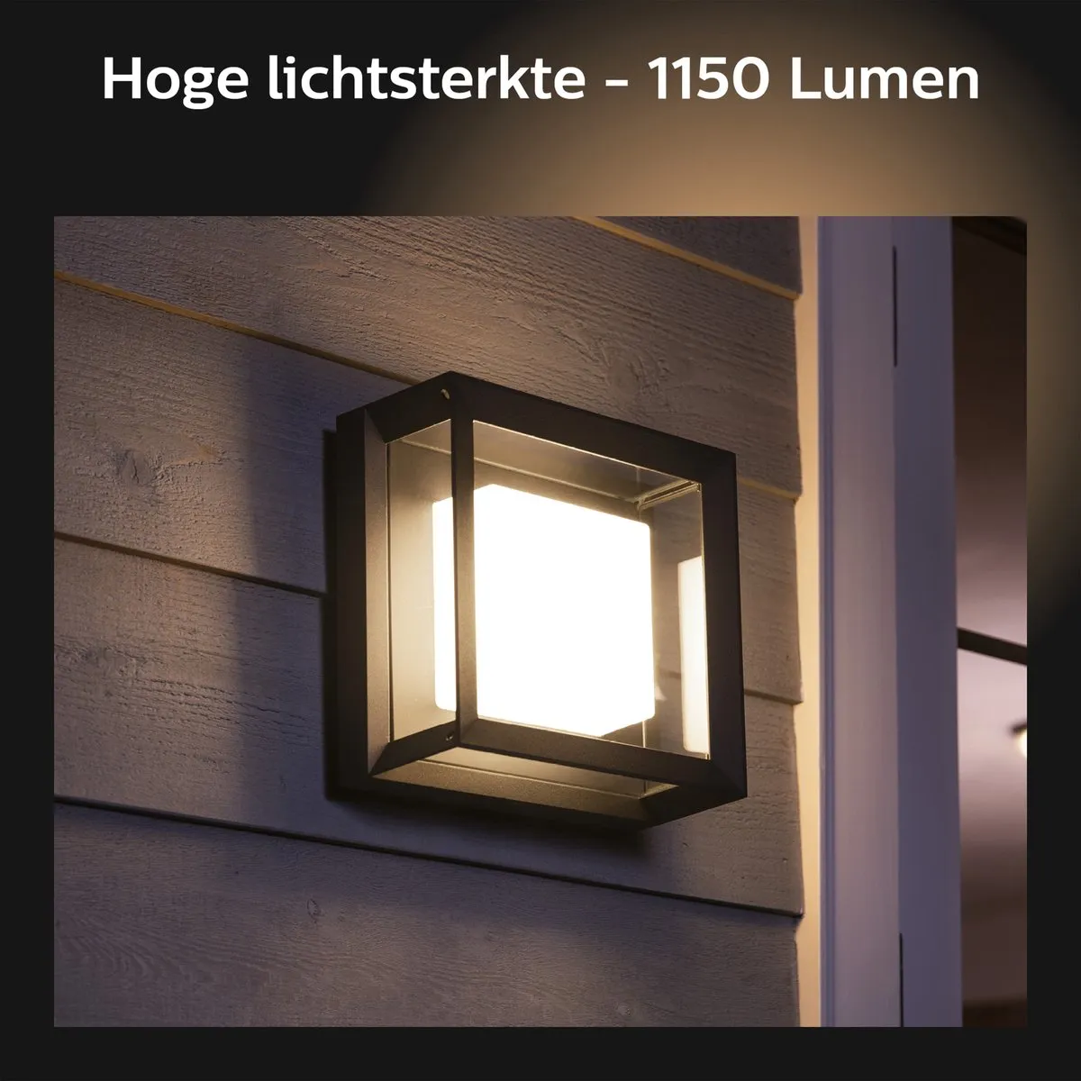 Philips Hue Econic Muurlamp - Zwart